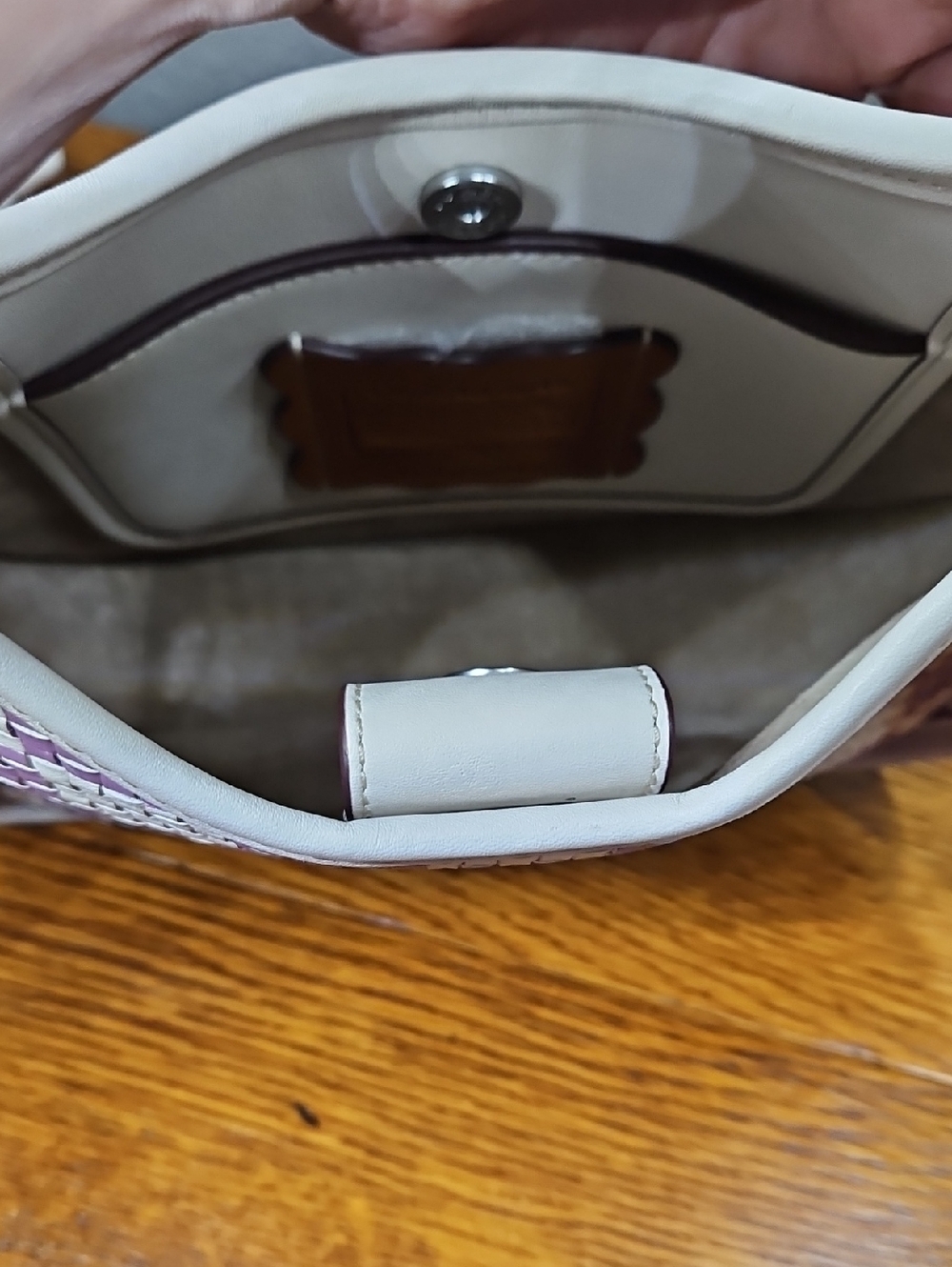 Coachtopia Ergo Bag In Woven Checkerboard Repurposed Leather - Picture 8 of 9